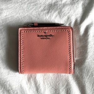Kate Spade New York Patterson Drive Small Leather Wallet in color Sunset